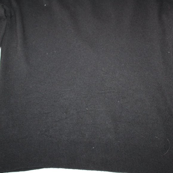 BURBERRY LONDON BLACK CARDIGAN WITH NOVA CHECK ELBOW PATCH SIZE S - Picture 9 of 9